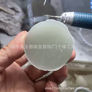 批发定制天然东陵玉无事牌平安扣挂件源头工厂店来料来料来样加工