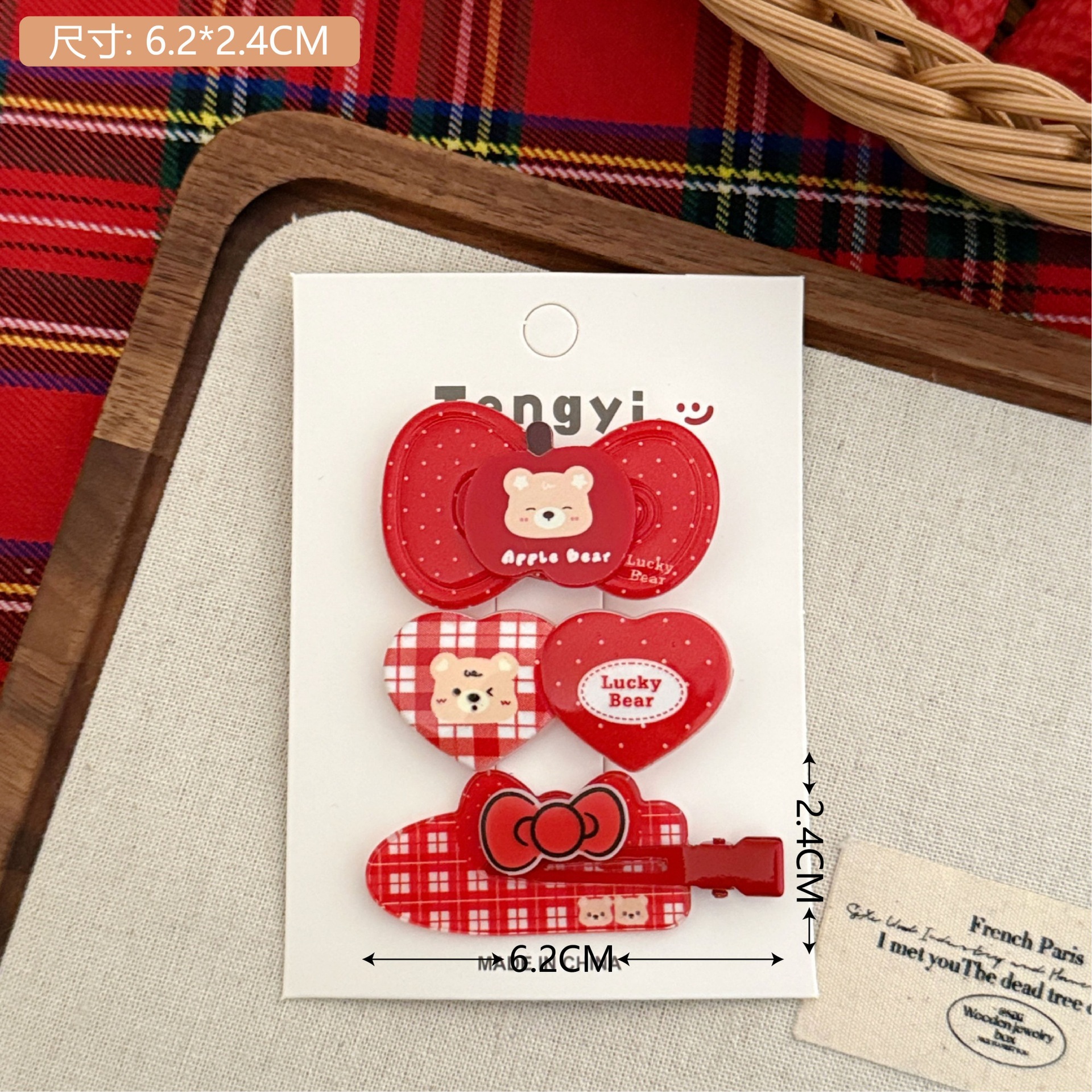 Creativa de dibujos animados clip de cabello bonito clip de bordes clip de pingueja tarjeta de cabello para niños clip de cabello roto al por mayor