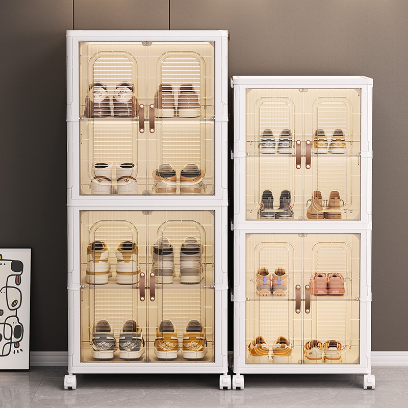 gabinete de almacenamiento caja de almacenamiento plegable puerta de entrada doméstica sala de estar dormitorio gabinete de almacenamiento de zapatos armario caja de almacenamiento