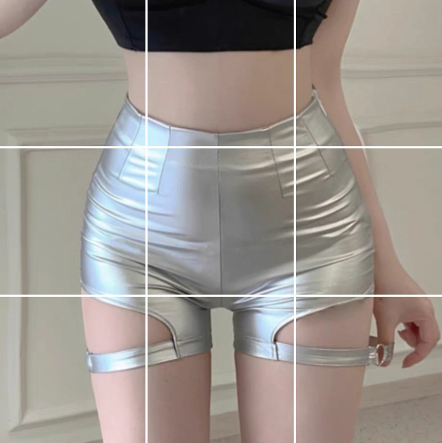 American Style Hot Girl Black PU Leather Pants Women's Autumn Fashion High Waist Shorts Tight Hip Hot Pants Pants 5199