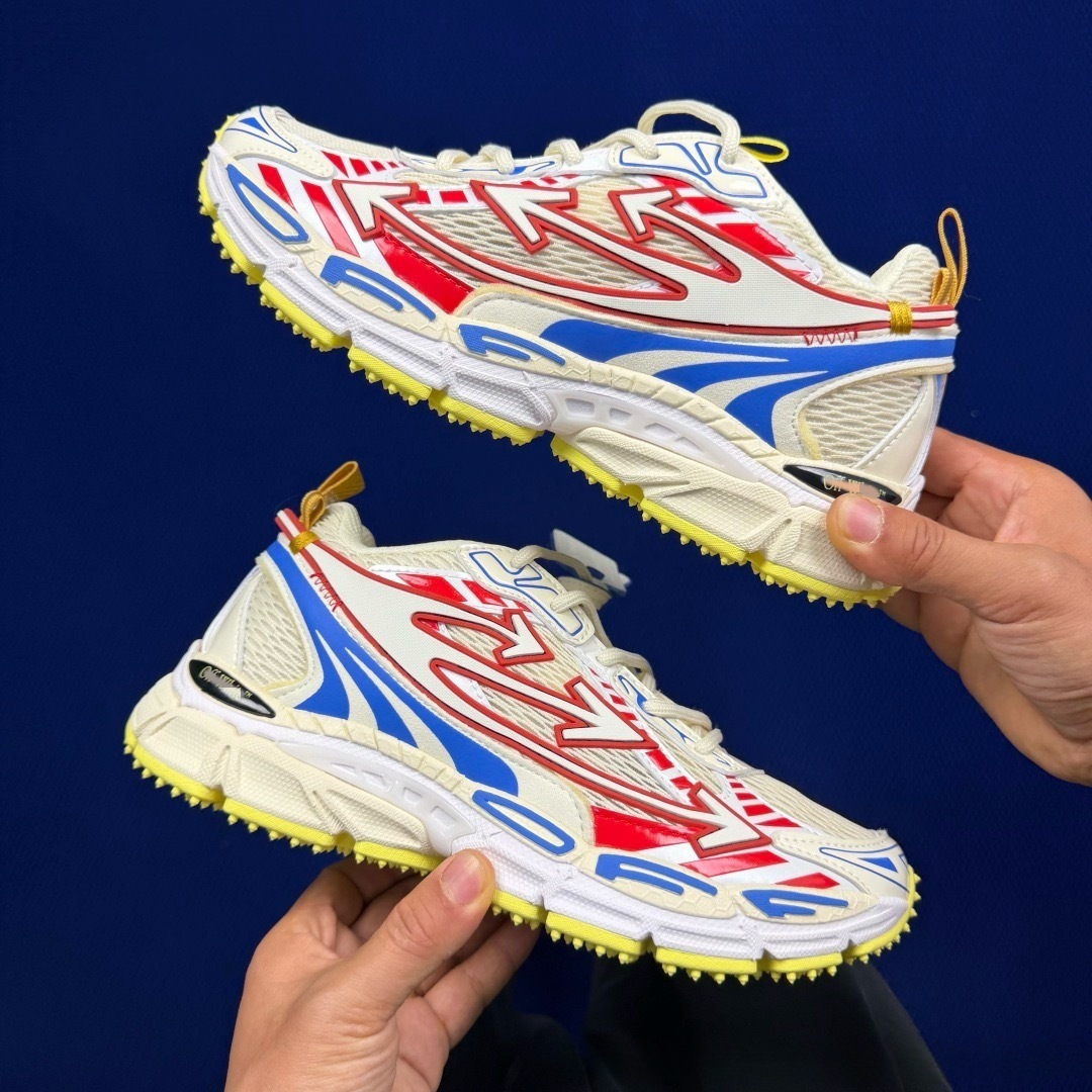 Cross-border high-end off-white dad shoes for men and women, retro versatile thick-soled OW deconstructed casual running sneakers