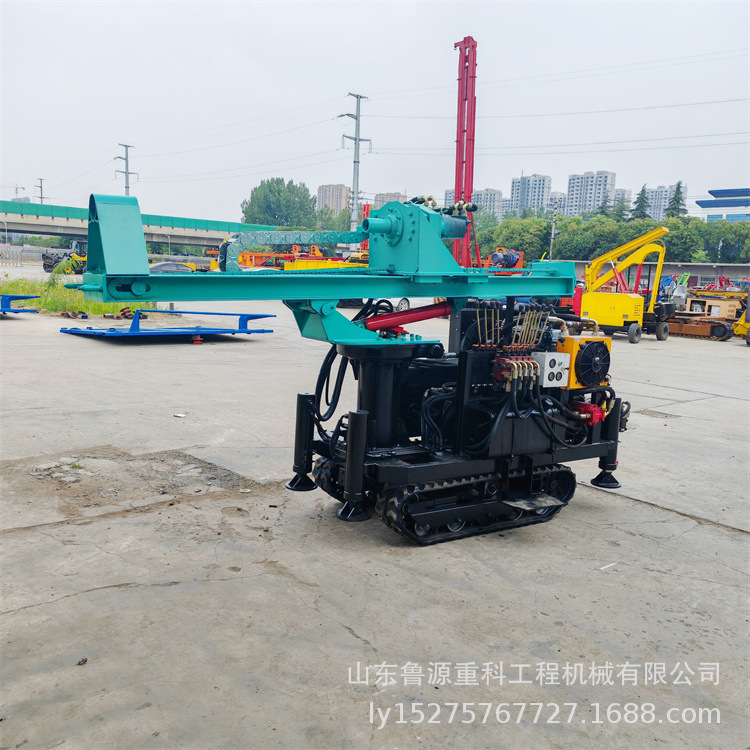 乡村小院光伏地钉钻机 小型多用途地基打桩机 山地地锚引孔机