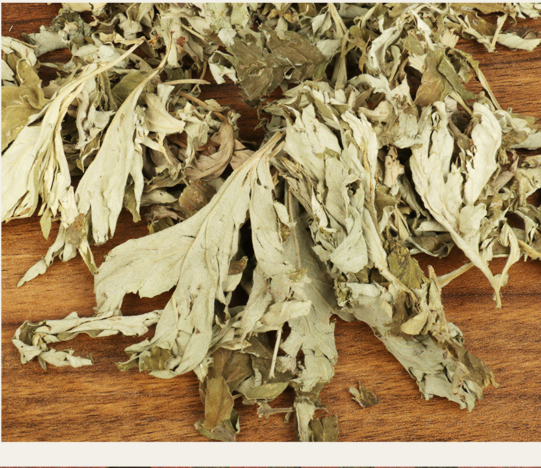 Aged Pure Mugwort Leaves Ai Ye 250g Dried Artemisia argyi for Moxa Rolls and Indoor Herbal Incense in use