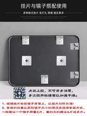 Stainless steel mirror hook glass hanging piece wall hanging mirror back sticky hook mirror hook bathroom hardware accessories no punching