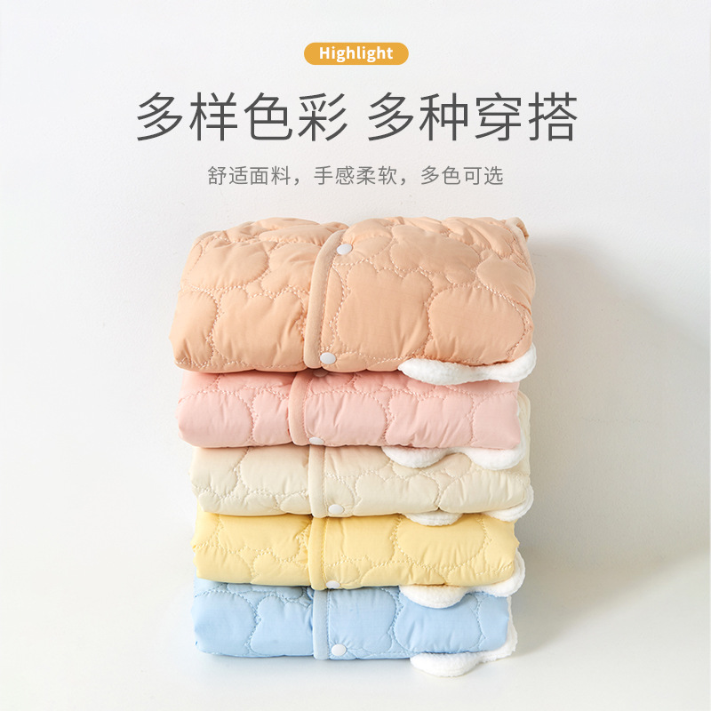 Chaleco para niños para primavera, otoño e invierno, cárdigan cálido de forro polar para bebés recién nacidos, chaleco exterior grueso para niños y niñas, ropa de invierno para bebés.