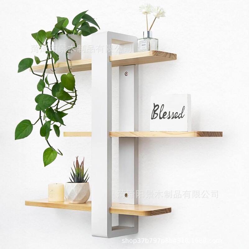 Wooden Storage Rack Cross-Border Ornaments Green Plant Shelf Study Storage Rack Display Rack Wall Hanging Solid Wood Storage Rack Wooden Storage Rack Cross-Border Ornaments Green Plant Shelf Study Storage Rack Display Rack Wall Hanging Solid Wood Storage Rack