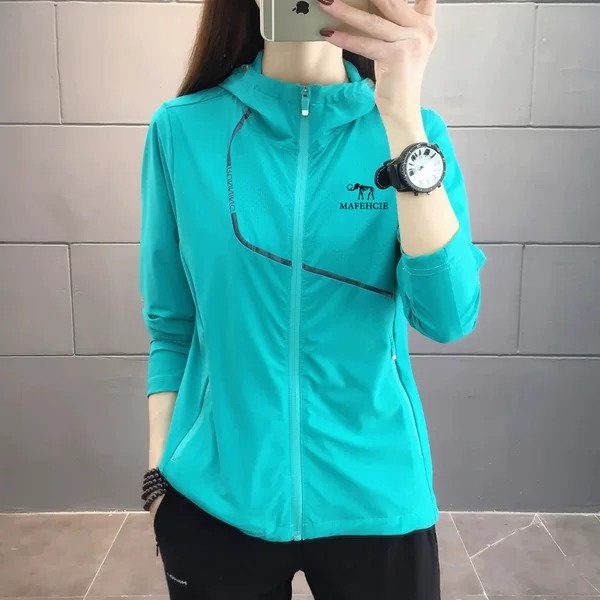 New Spring and Summer Ice Silk Anti-Uv Windbreaker Sports Breathable Elastic Lightweight Sunshade Upf Mountaineering Jacket