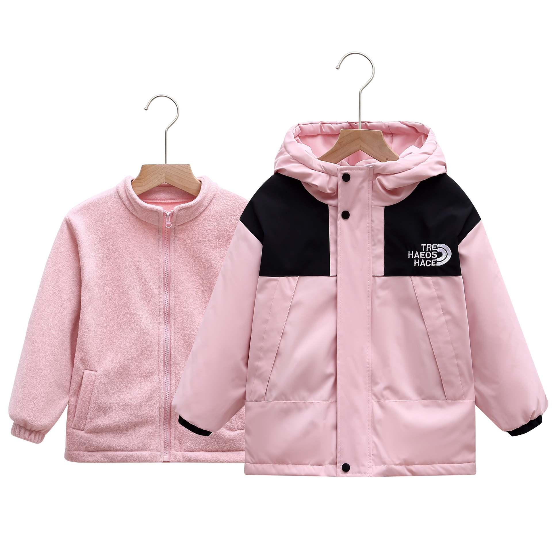 Chaquetas al aire libre para niños otoño e invierno, niños y niñas desmontables de dos piezas, ropa de comercio exterior para niños, abrigos de algodón, ropa de montañismo image 6