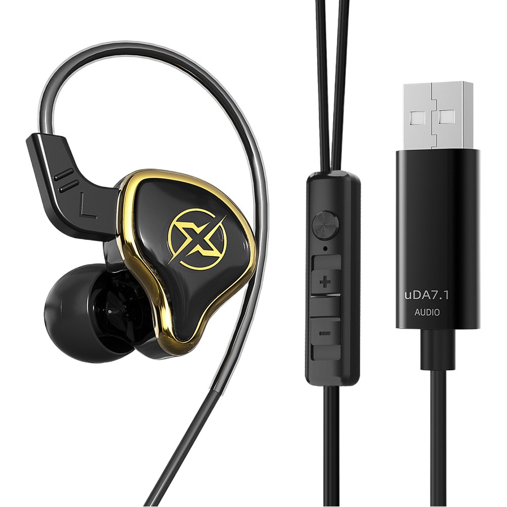 [Nuevo modelo privado] UT-01 juego de ordenador auriculares 7,1 canales interfaz USB con cable micrófono subwoofer música