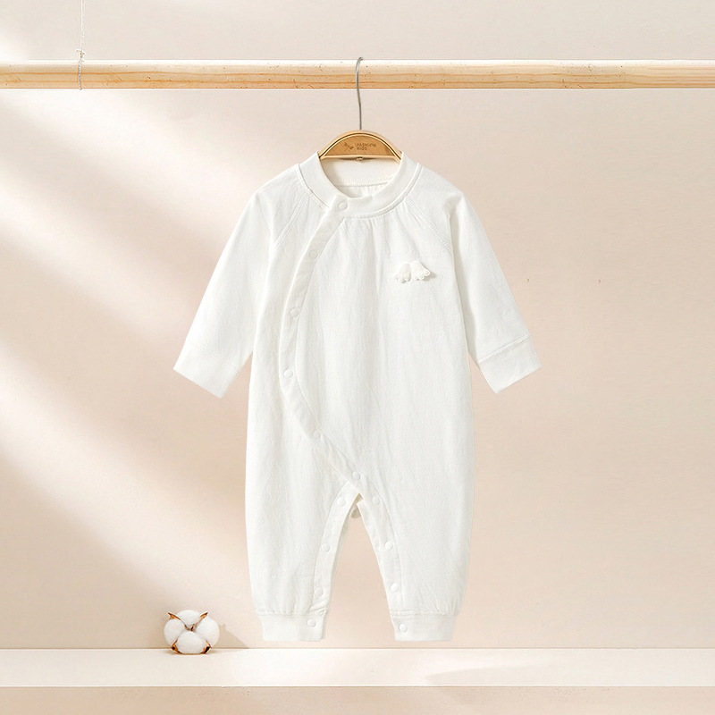 Primavera y otoño ropa recién nacida de algodón delgada ropa de escalada para niños y niñas, ropa de primavera y otoño para bebés