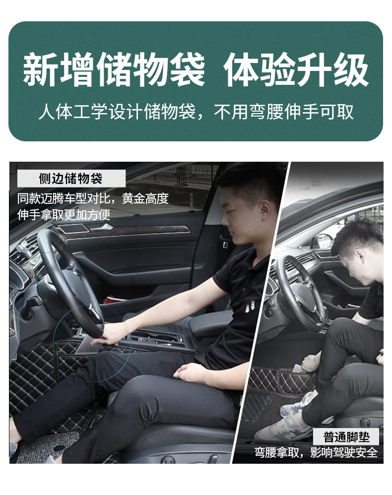 Car Floor Mat Single Piece Driver Side Silk Loop