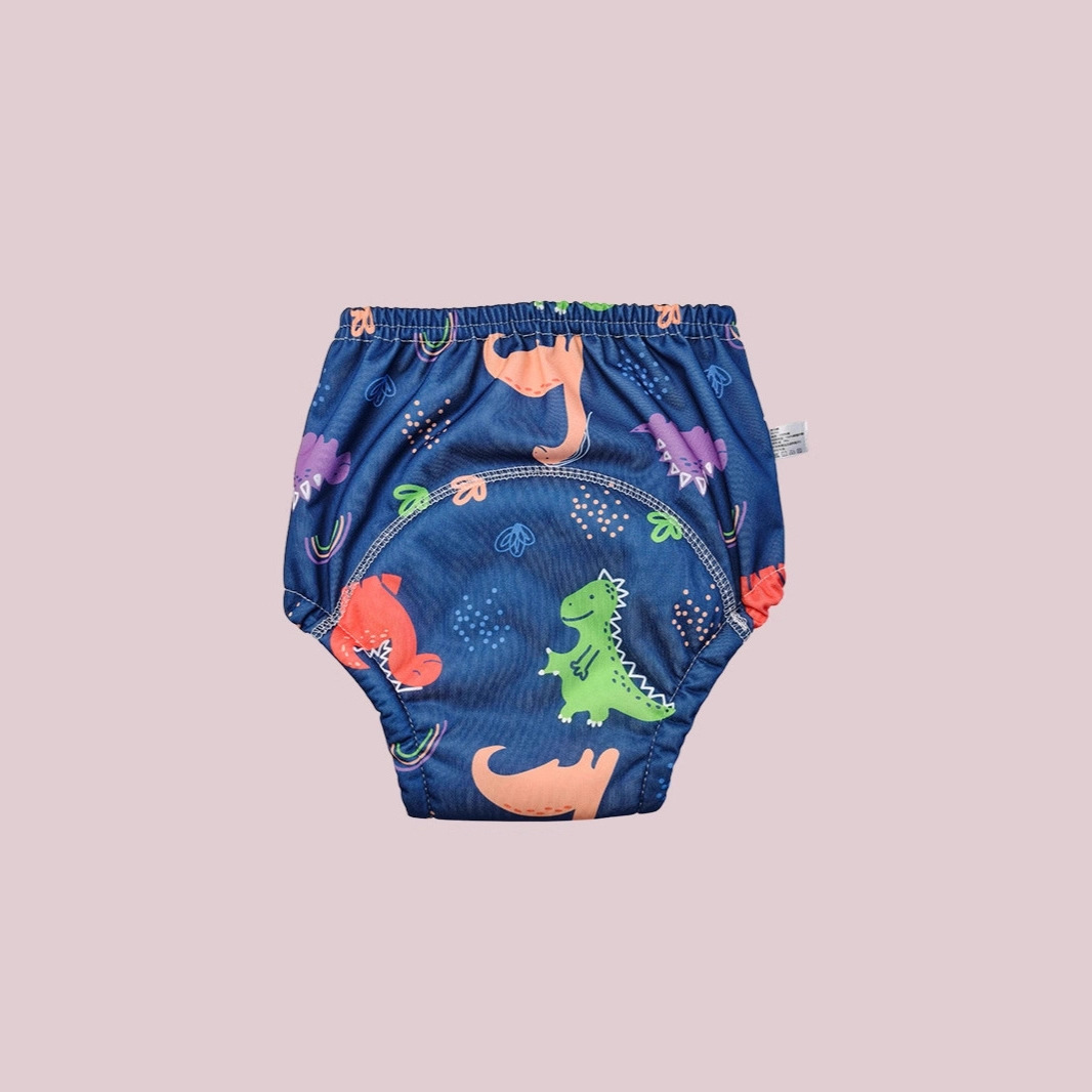2025 New Baby Printed Cartoon Diaper Single and Double Layer Learning Pants Infant Pull-Up Pants Diaper Pants Bread Pants