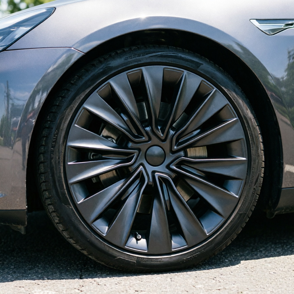 Suitable for 2019-2024 Tesla Model Y wheel hub caps 19inch Standard wheel cover with edge protection and modified wheel casing