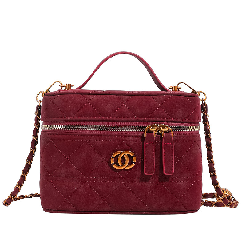 Ventas calientes de nuevo estilo coreano Zhongzhong ling hilo bordado caja de mano bolso cuadrado de textura alta ligera cadena de lujo mochila