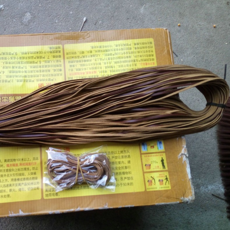 无接口棕色牛皮条项链配绳挂绳吊坠绳