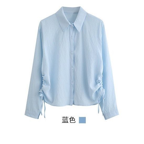 学院风复古小个子衬衫女长袖秋季2025新款设计感小众宽松上衣|undefined