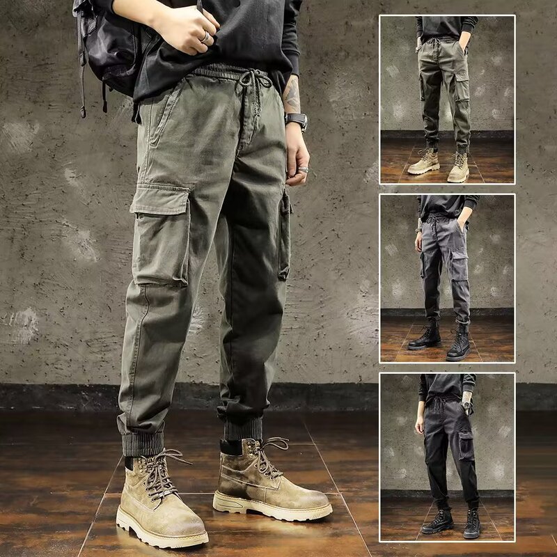 Hong Kong Union Army Green Coulouse Pants Men's Trendy Brand British Yuppie Tactical Military Style Autumn and Winter Casual Ankle Pants