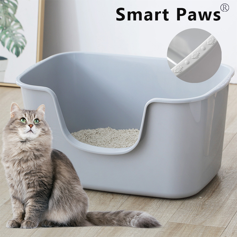 Smart Paws 新款敞开式猫砂盆特大号猫厕所加高加大宠物厕所