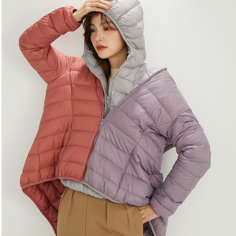 European Down Jacket Women's 2023 New Short 90 White Duck Down Lightweight Thickened Warm Slim Korean Style Jacket