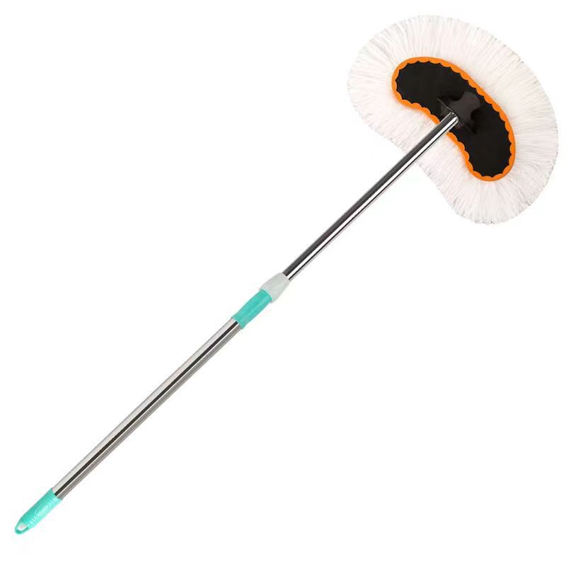 Car wash mop cotton thread water brush milk wire water brush mop dust removal long pole handle retractable cleaning tool