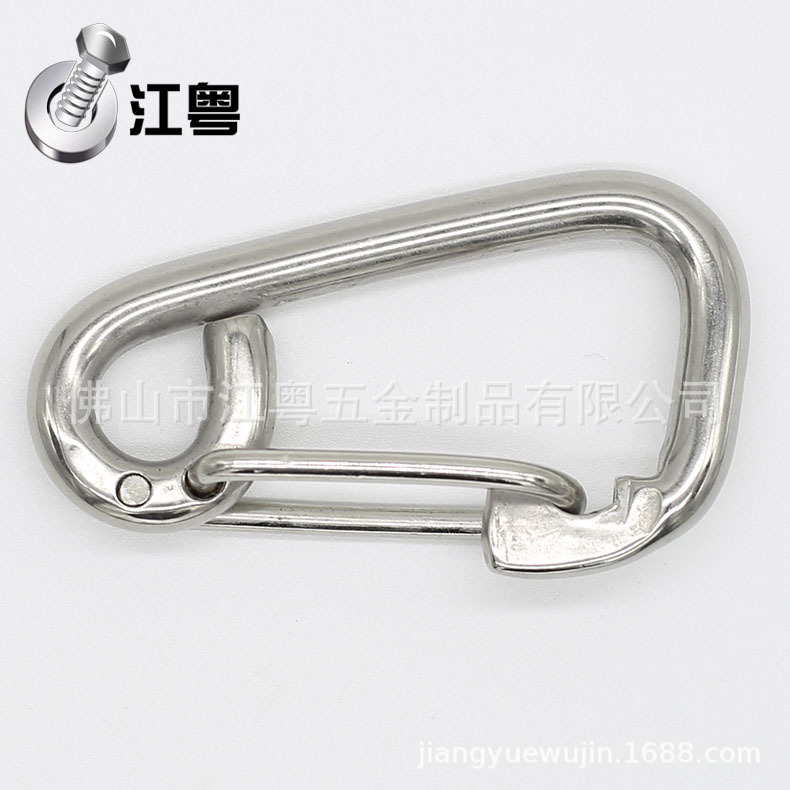 直供304不锈钢简易钩扣快速弹簧扣 便挂钩登山扣保险快挂钩M6-M20