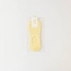 Pure Cotton Invisible Women's Socks Stripes-Light Yellow