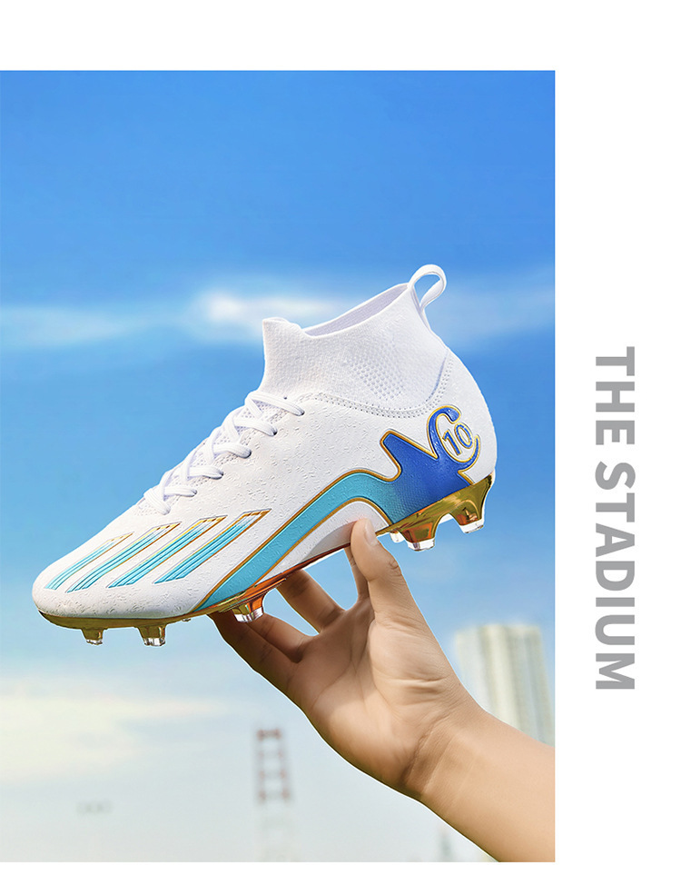 High-top Hallenfußballschuhe Mit Langen Stollen Für Training_voghion.com