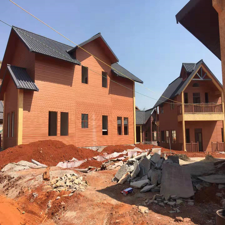 四川博天仿古彩石金属瓦 博古大小翘脚中式风格徽派建筑围墙