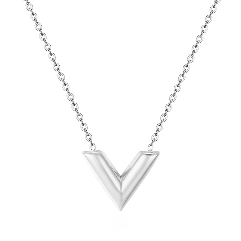 9113 steel color necklace