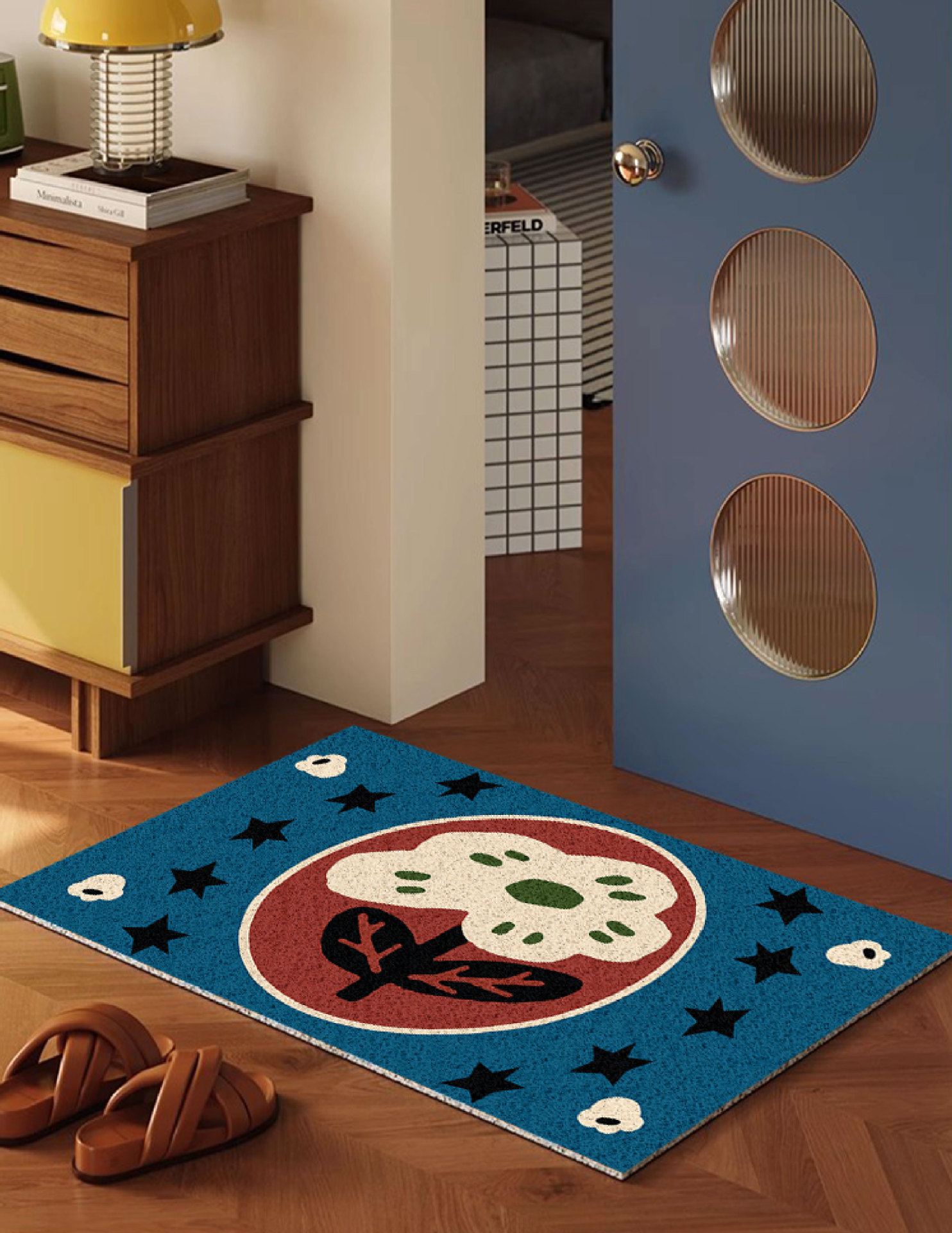 Dropshipping Service: Little Pony Entrance Door Mat, Made of Silk Loop Material, Non-Slip and Dirt-Resistant, Suitable for Bathroom Sink, Can Be Cut to Size