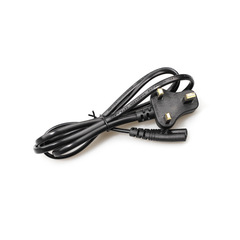 1.2-meter small BS head 2x0.75 square thickened core concave printing wire material eight-shaped small English specification 8-shaped tail Hong Kong power cord