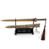 Ancient famous sword Yue Wang Goujian sword 22cm with sheath bronze -color weapon model