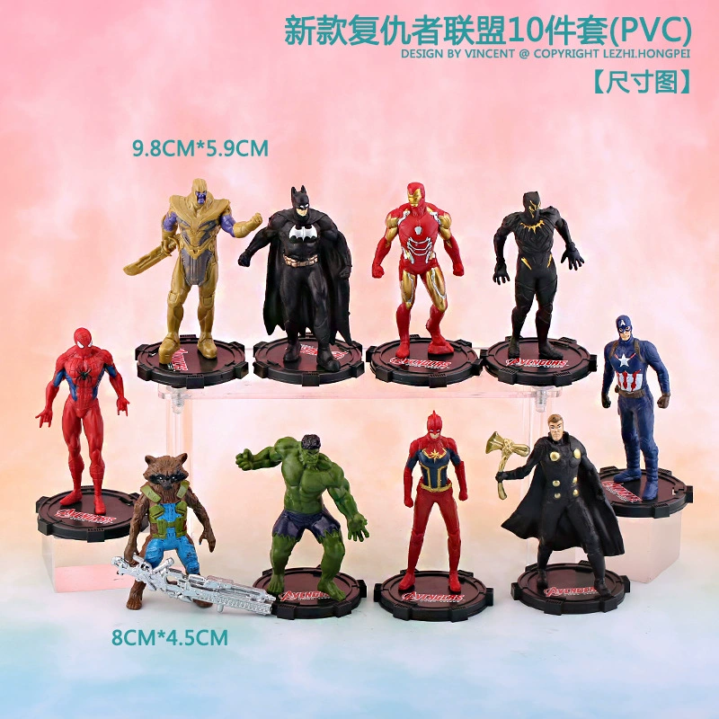 Мстители, кукла, минифигура, (торговля через границы), новая коллекция, Marvel, Человек-паук, Железный человек