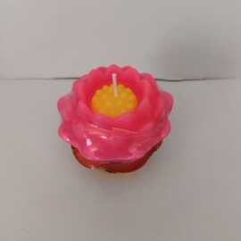 莲花灯蜡烛荷花酥油灯福莲灯富贵花莲花还愿家用长明灯酥油厂家