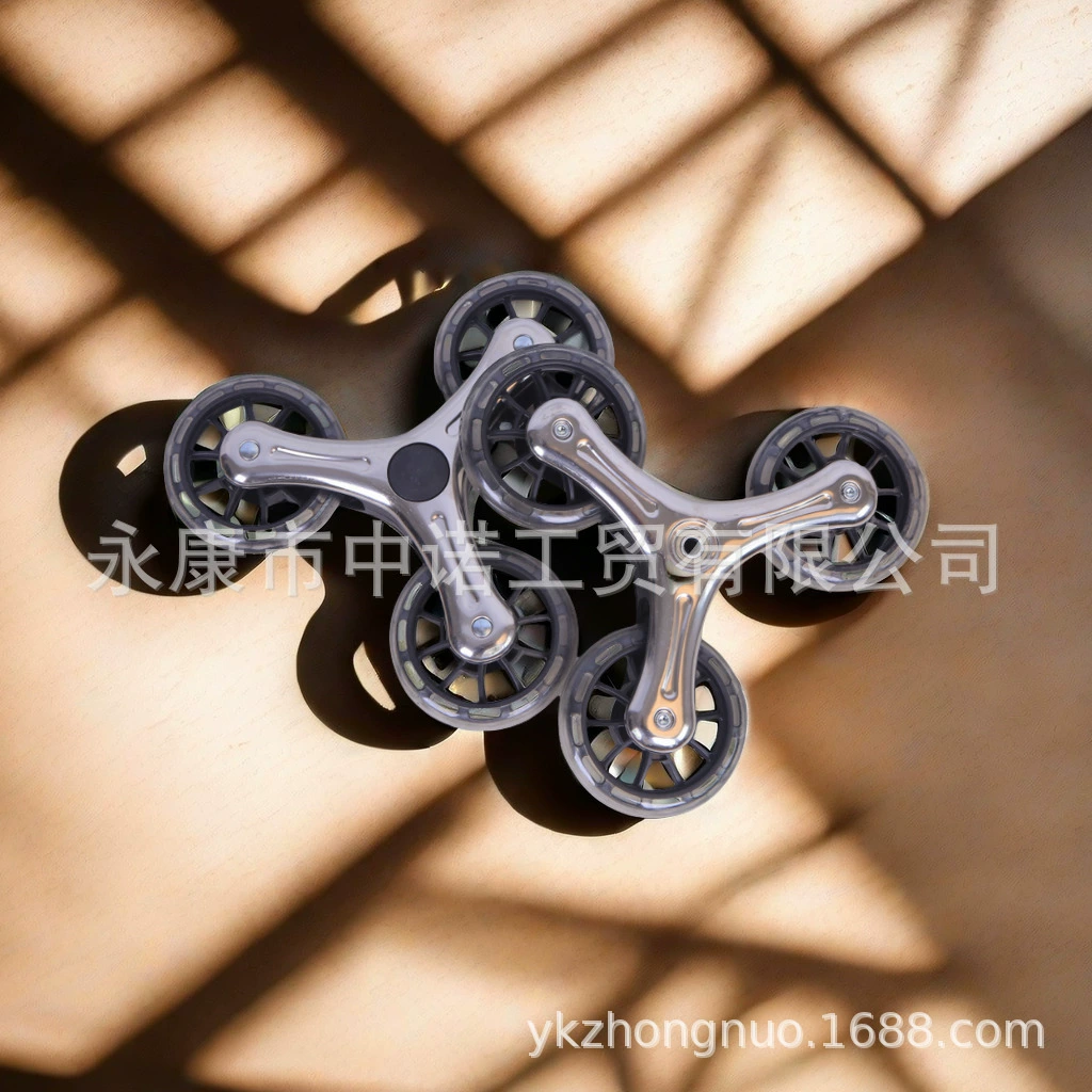 Фабрика оптовая покупка товаров для покупок маленькие тележки фитинги колеса из нержавеющей стали PU подшипник хрустальное колесо треугольное колесо