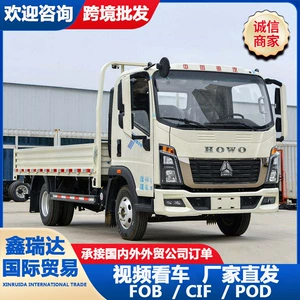 Manufacturer's cross-border Howo 4x2 dump truck, a light-duty truck for rural earthmoving and transportation, and an agricultural dump truck