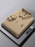 Хлопковый лонгслив, демисезонная осенняя элитная футболка polo, 100% хлопок