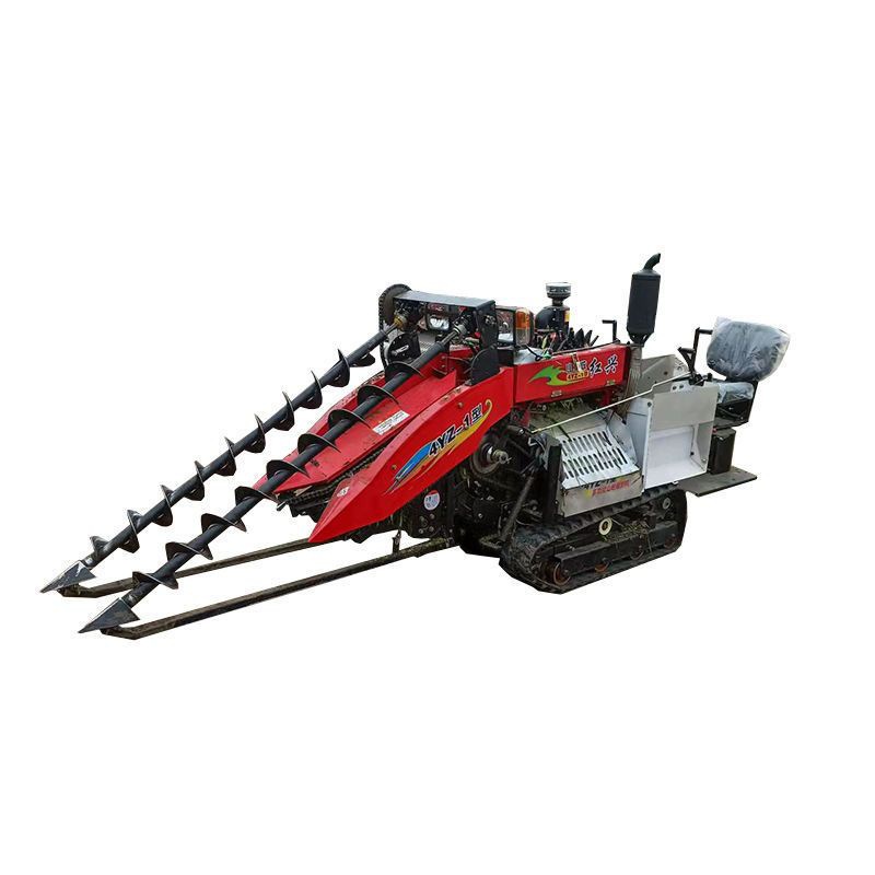 带二次扒皮收割机新款玉米收割机小型倒伏玉米收获机山地收玉米机