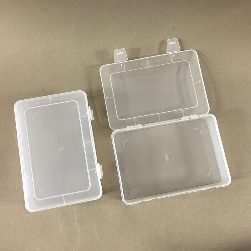 Transparent square parts packaging box hardware tools jewelry storage box electronic components parts sample box wholesale
