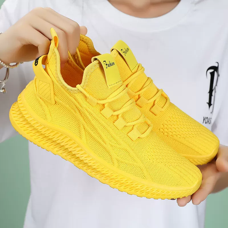 鞋子女春秋新款跨境批发时尚休闲运动鞋潮流网面透气单鞋temu代发