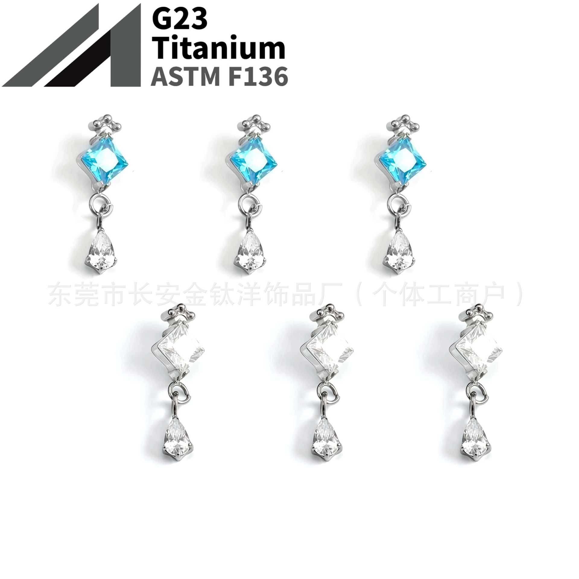 16G labret stud size and finish detail