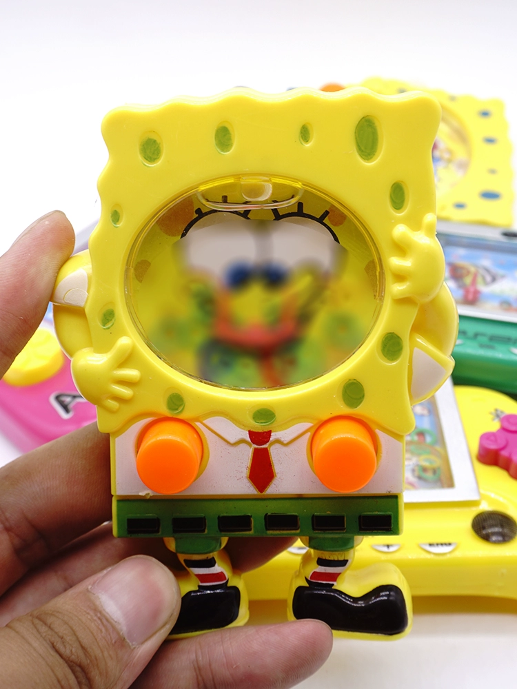 Консоль в воде классическая ностальгия на ладони сложенные кольца головоломки Губка Боб детская мультяшная игрушка