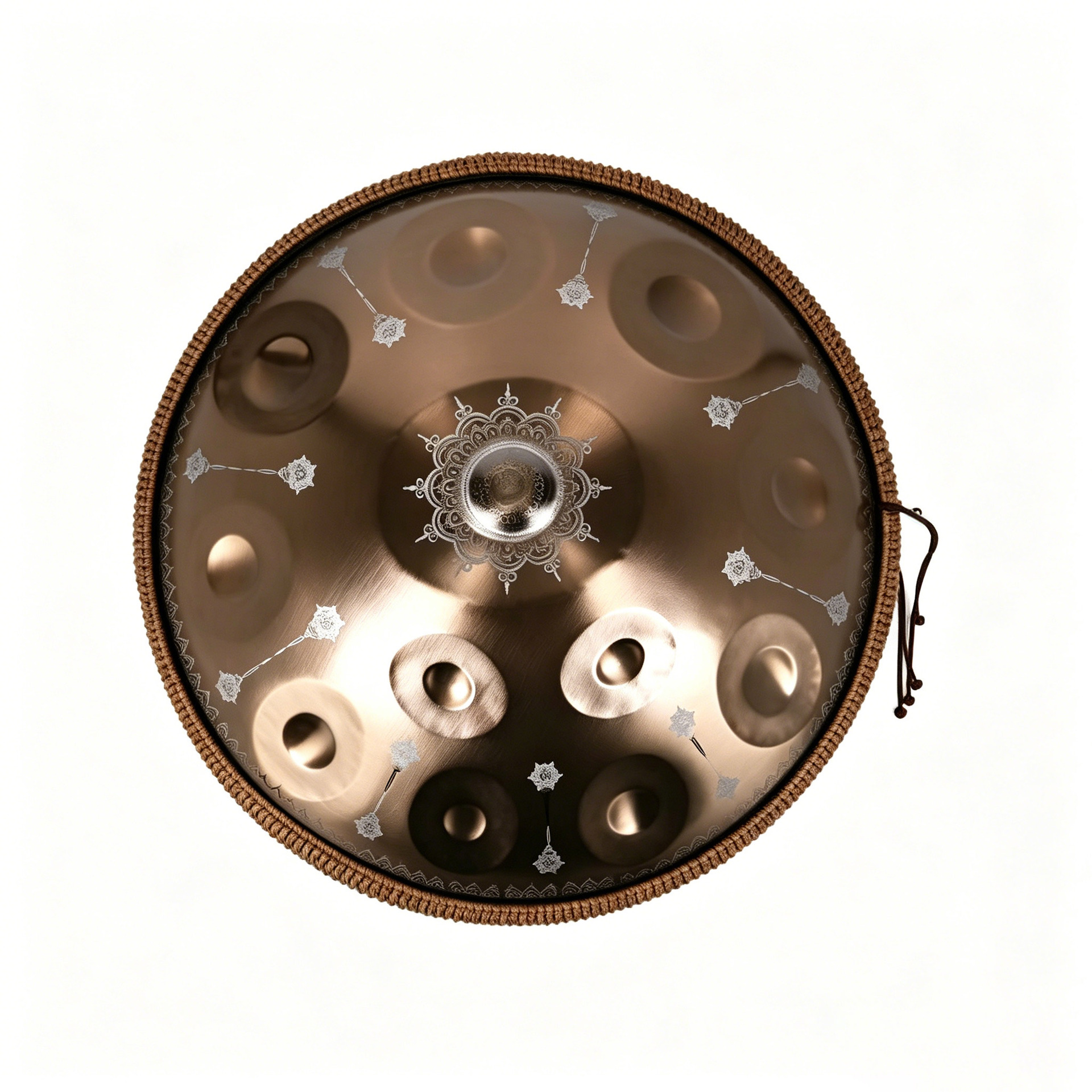 Instrumentos musicales Disco de mano Batería Handpan de grado profesional Disco de mano 440Hz 432HZ Tambor etéreo Tambor de lengua de acero Exclusión transfronteriza image 44