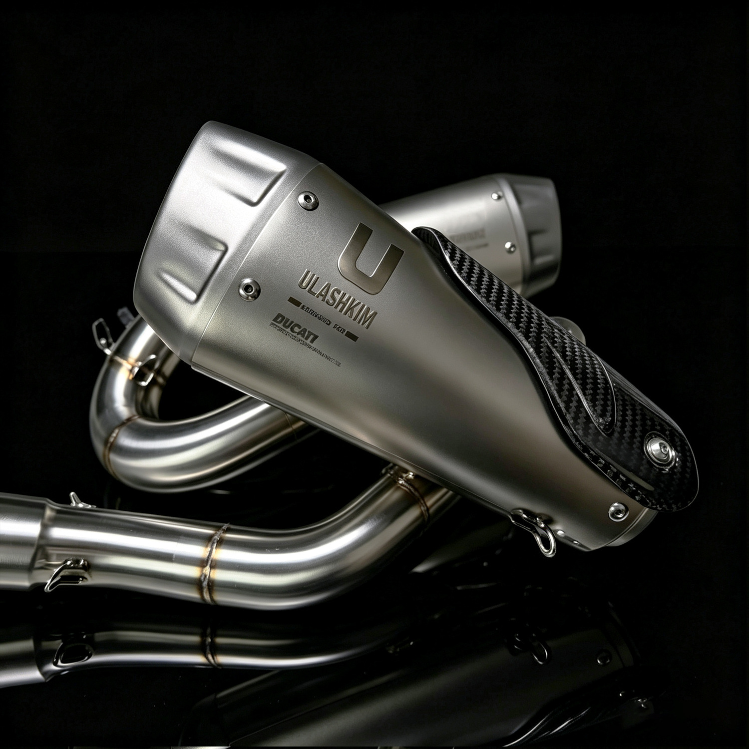 Motorcycle exhaust pipe suitable for Ducati Panigale V4 18-24 stainless steel exhaust pipe silencer