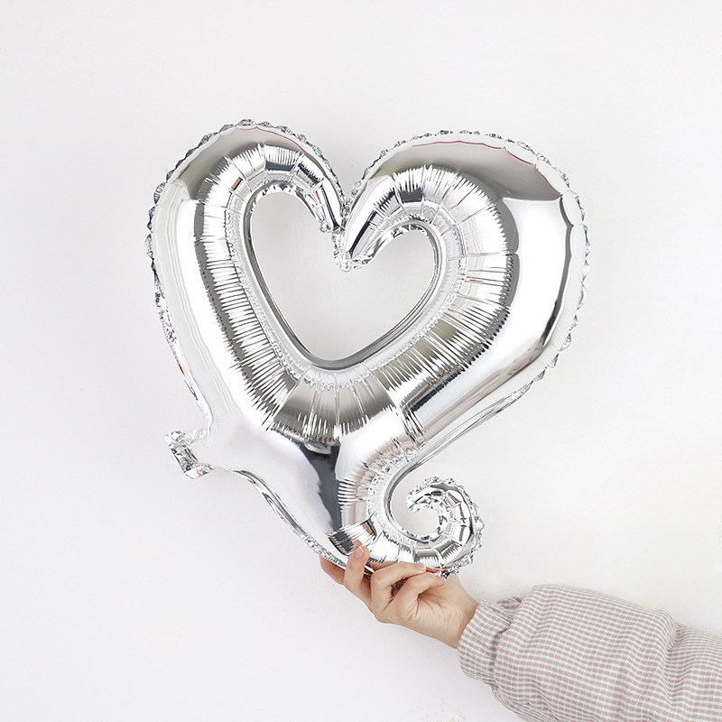 Valentine's Day Heart Shape Aluminum Film Date Balloons 1 Piece display picture 2