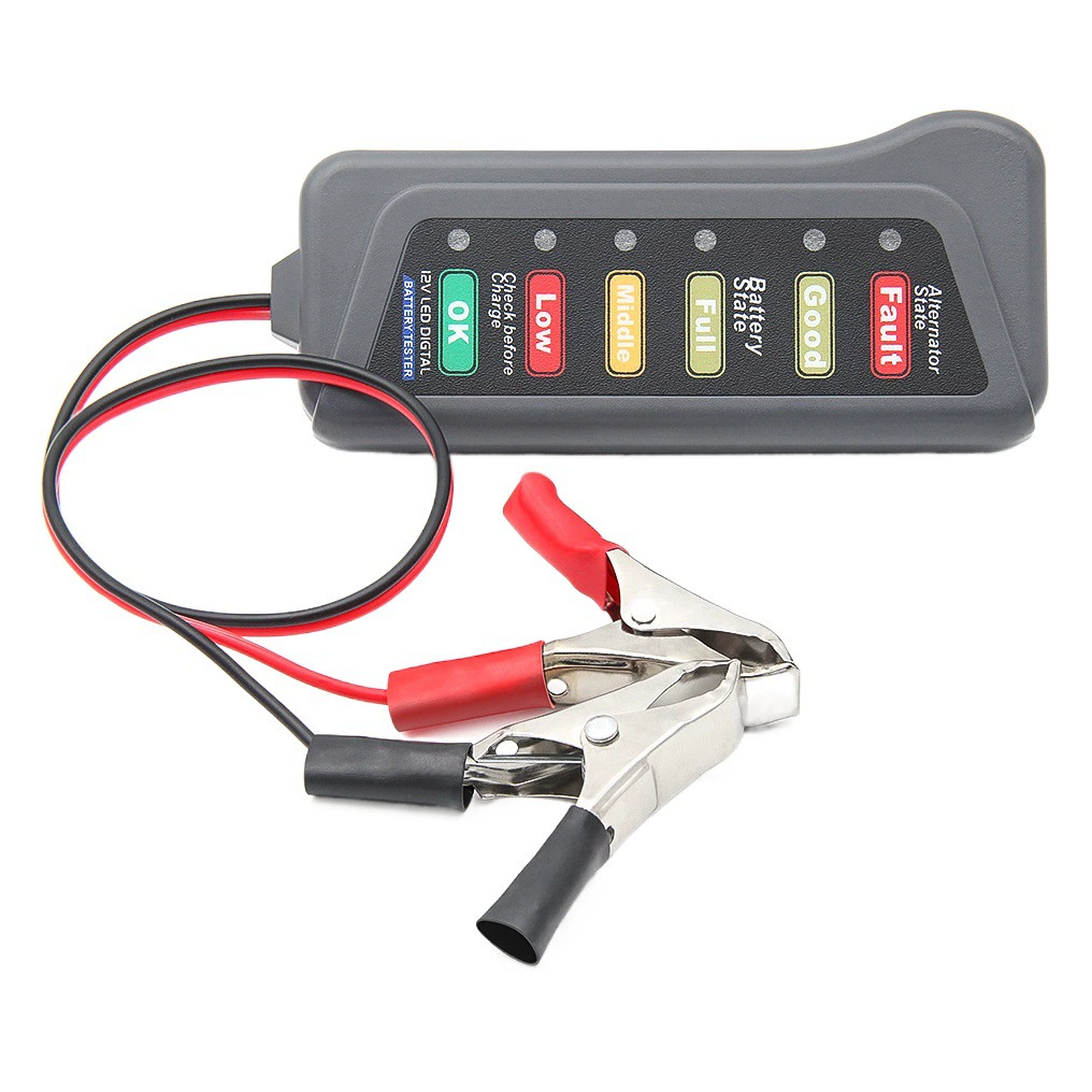 Детектор батареи автомобиля 12V 12V Автоматический тестер батареи коробка с инструкцией