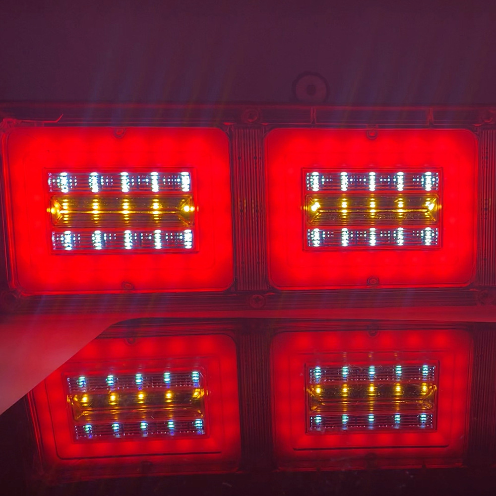 Camión intermitente luz trasera remolque luz intermitente LED intermitente logística luz trasera 24vLED luz trasera