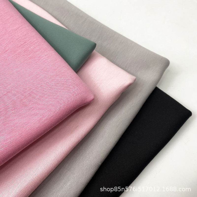 厂家直销现货人棉涤空气层健康布运动校服口罩高牢度染色针织布