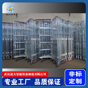 Manufacturer Wholesale Foldable Logistics Trolley with Door Multi-Purpose Picking Truck Logistics Cage Truck Multi-Layer Mobile Shelf