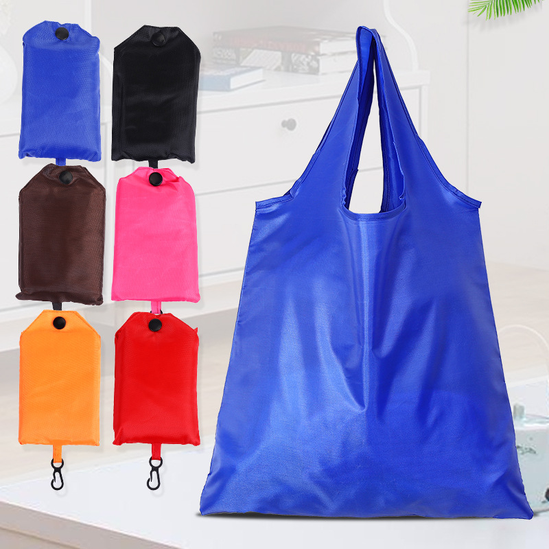 nylon waterproof foldable capacious folding shopping bag